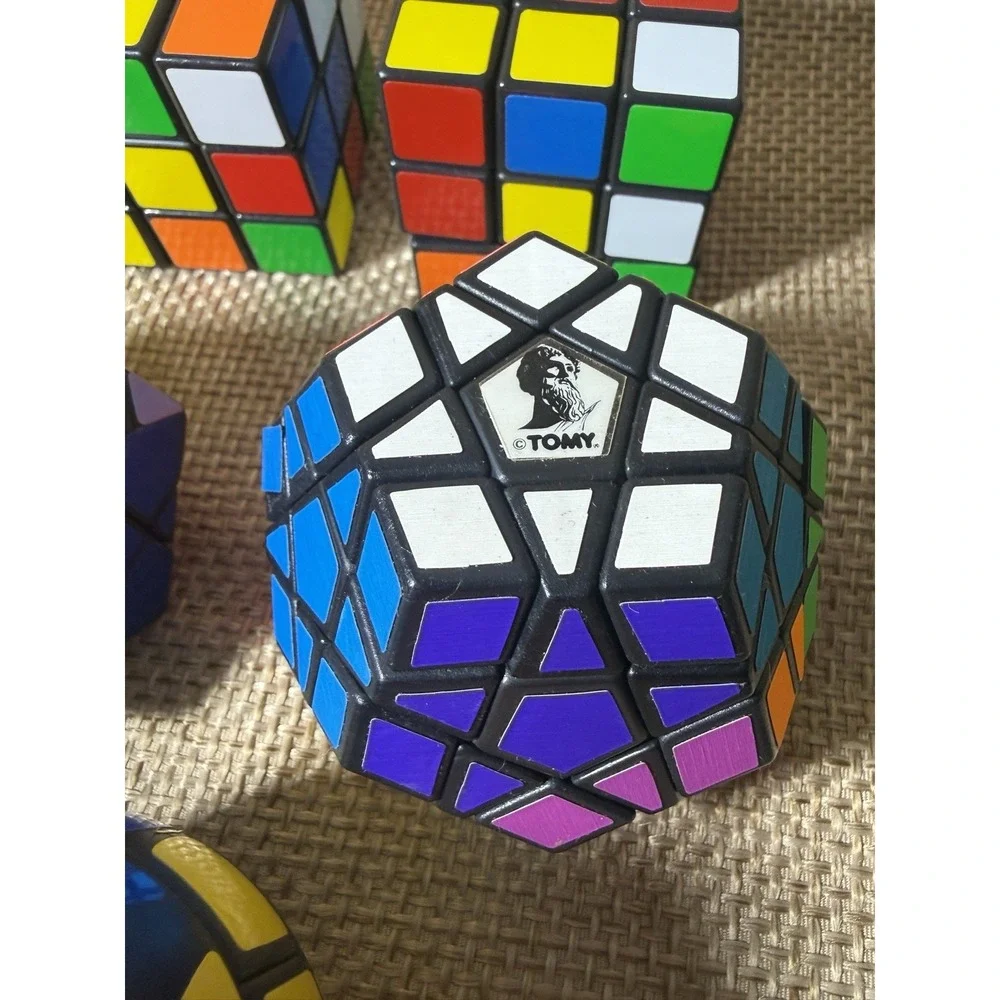 Vtg Magic Cube Magic Ball Puzzle Lot Tomy Megaminx Fidget Games‎